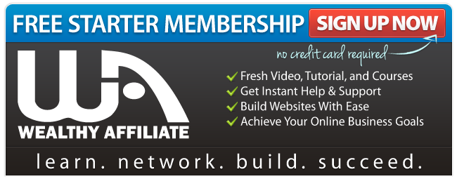 Join Wealthy Affiliate Today. Starter Membership is Free.