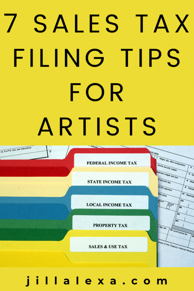 You don’t have to be an expert on sales tax filing matters, nor an accountant to file your sales tax. However, you may need expert help. Here are some helpful tips for Artists. #salestaxfilingtipsforartists
