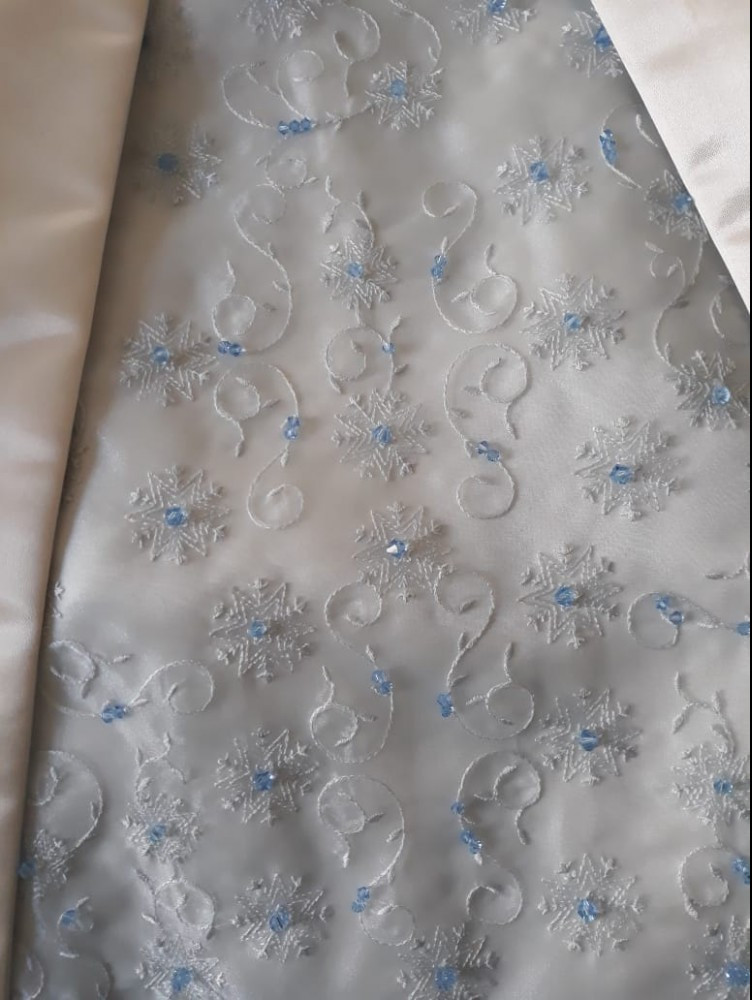 Embroidery And Beading on Jean's Wedding Gown