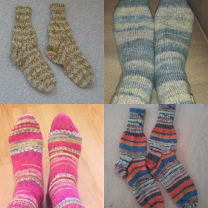 Hazelmay Duncan is now knitting these gorgeous socks. #allsewcrafty #knittedsocks #knitting