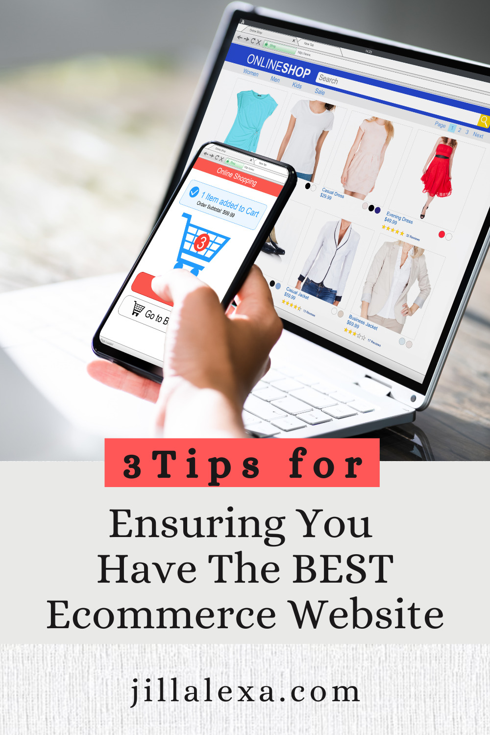 Are you setting up an ecommerce website? Here are 3 tips to ensure it's the best ecommerce site it can be so you can start bringing in sales while you sleep.